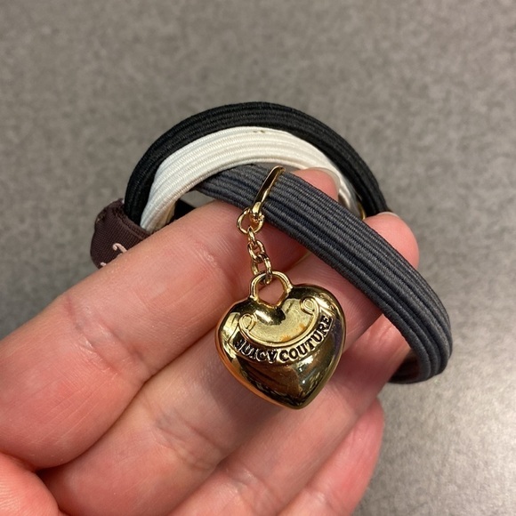 Juicy Couture Stretch Elastic Rubber Band Bracelet's Set of 3 (NEW) Y2K - Picture 4 of 8